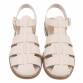 Damen Flache Sandalen - beige