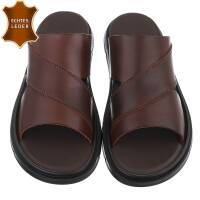 Leder Herren Sandalen - brown