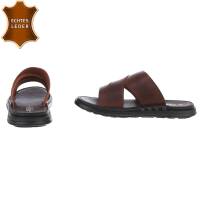 Leder Herren Sandalen - brown