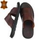 Leder Herren Sandalen - brown