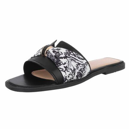 Damen Flache Sandalen - black