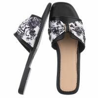 Damen Flache Sandalen - black