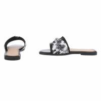 Damen Flache Sandalen - black