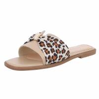 Damen Flache Sandalen - khaki