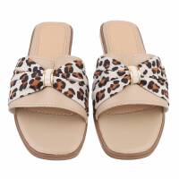 Damen Flache Sandalen - khaki