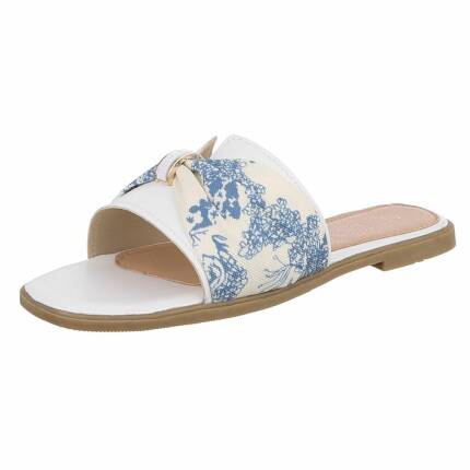 Damen Flache Sandalen - white