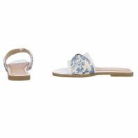 Damen Flache Sandalen - white