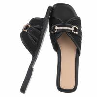 Damen Flache Sandalen - black