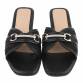 Damen Flache Sandalen - black