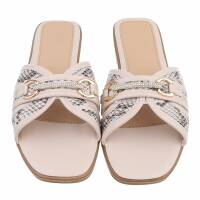 Damen Flache Sandalen - snake