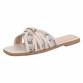 Damen Flache Sandalen - snake