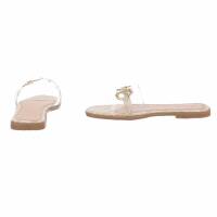 Damen Flache Sandalen - beige