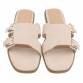 Damen Flache Sandalen - beige