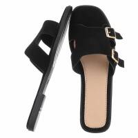 Damen Flache Sandalen - black