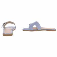 Damen Flache Sandalen - blue
