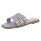 Damen Flache Sandalen - blue
