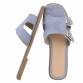 Damen Flache Sandalen - blue