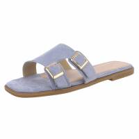 Damen Flache Sandalen - blue Gr. 41