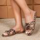 Damen Flache Sandalen - leopard