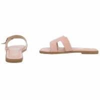 Damen Flache Sandalen - pink