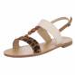Damen Flache Sandalen - camelleopard Gr. 41