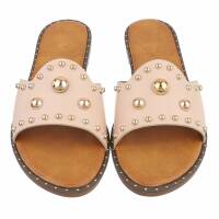 Damen Flache Sandalen - beige
