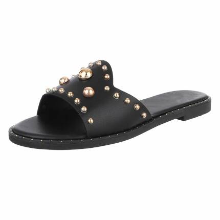 Damen Flache Sandalen - black