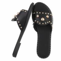 Damen Flache Sandalen - black