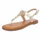 Damen Flache Sandalen - gold
