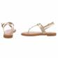 Damen Flache Sandalen - gold