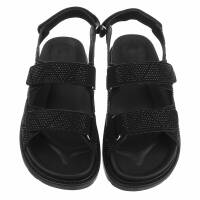 Damen Keilsandaletten - black