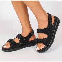 Damen Keilsandaletten - black