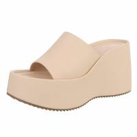 Damen Keilsandaletten - beige