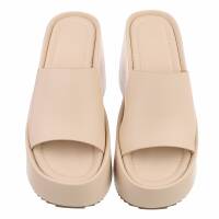 Damen Keilsandaletten - beige