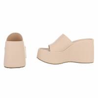 Damen Keilsandaletten - beige