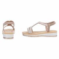Damen Keilsandaletten - beige