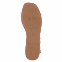 Damen Flache Sandalen - beige