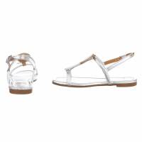 Damen Flache Sandalen - beige