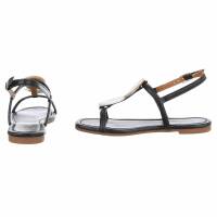 Damen Flache Sandalen - black