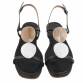 Damen Flache Sandalen - black