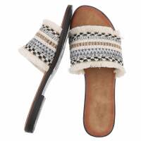 Damen Flache Sandalen - black