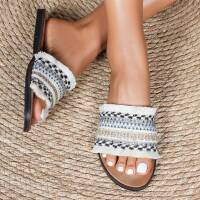 Damen Flache Sandalen - black