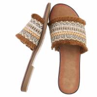 Damen Flache Sandalen - brown