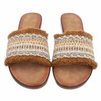 Damen Flache Sandalen - brown