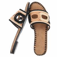 Damen Flache Sandalen - black
