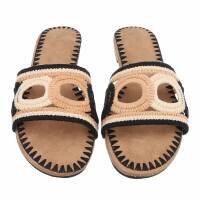 Damen Flache Sandalen - black