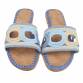 Damen Flache Sandalen - blue