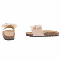Damen Pantoletten - beige