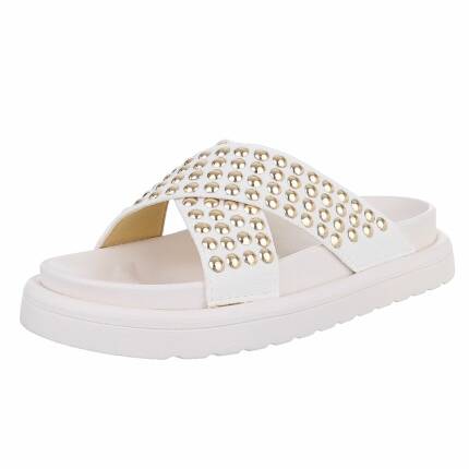 Damen Pantoletten - white