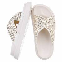 Damen Pantoletten - white